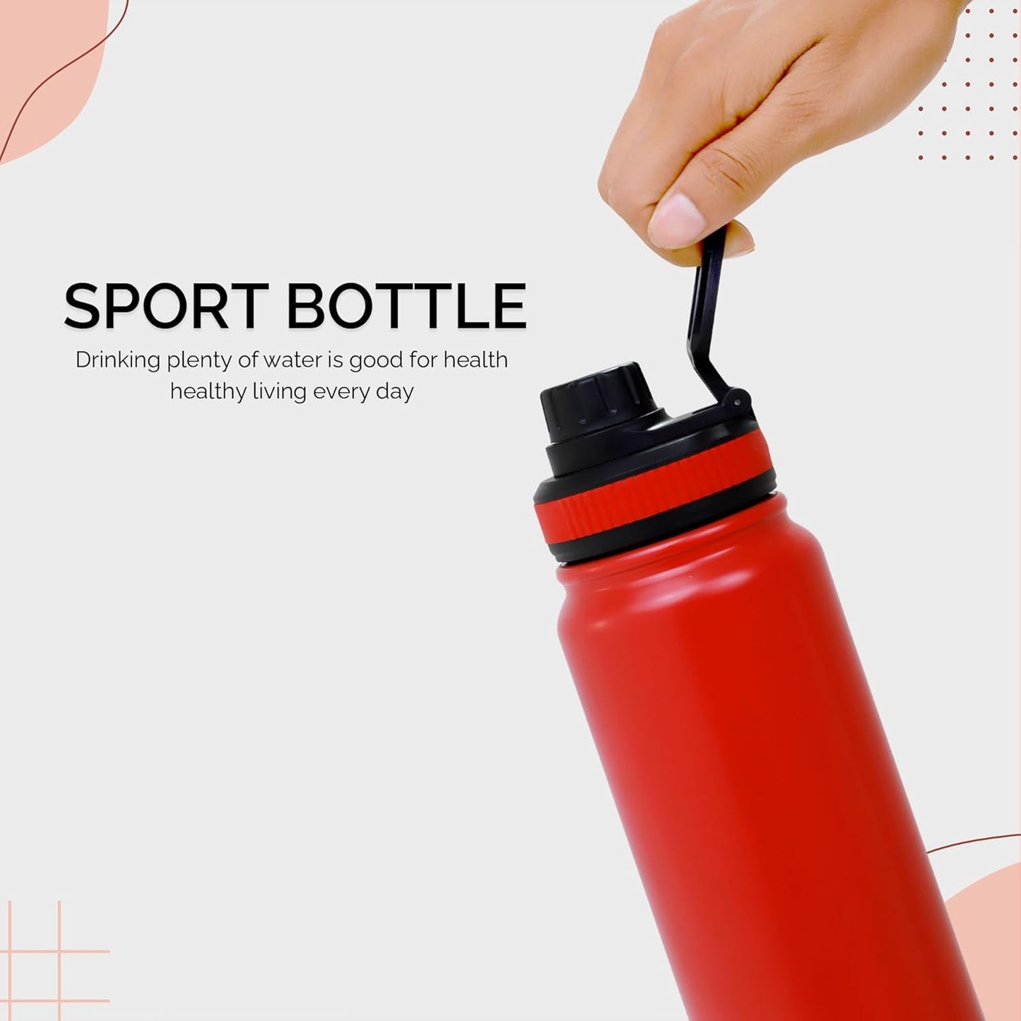 1000ml Stainless Steel Water Bottle | Double Wall Vacuum Insulated Flask | 14 Hrs Hot & 18 Hrs Cold | Perfect for Gifting & Daily Use