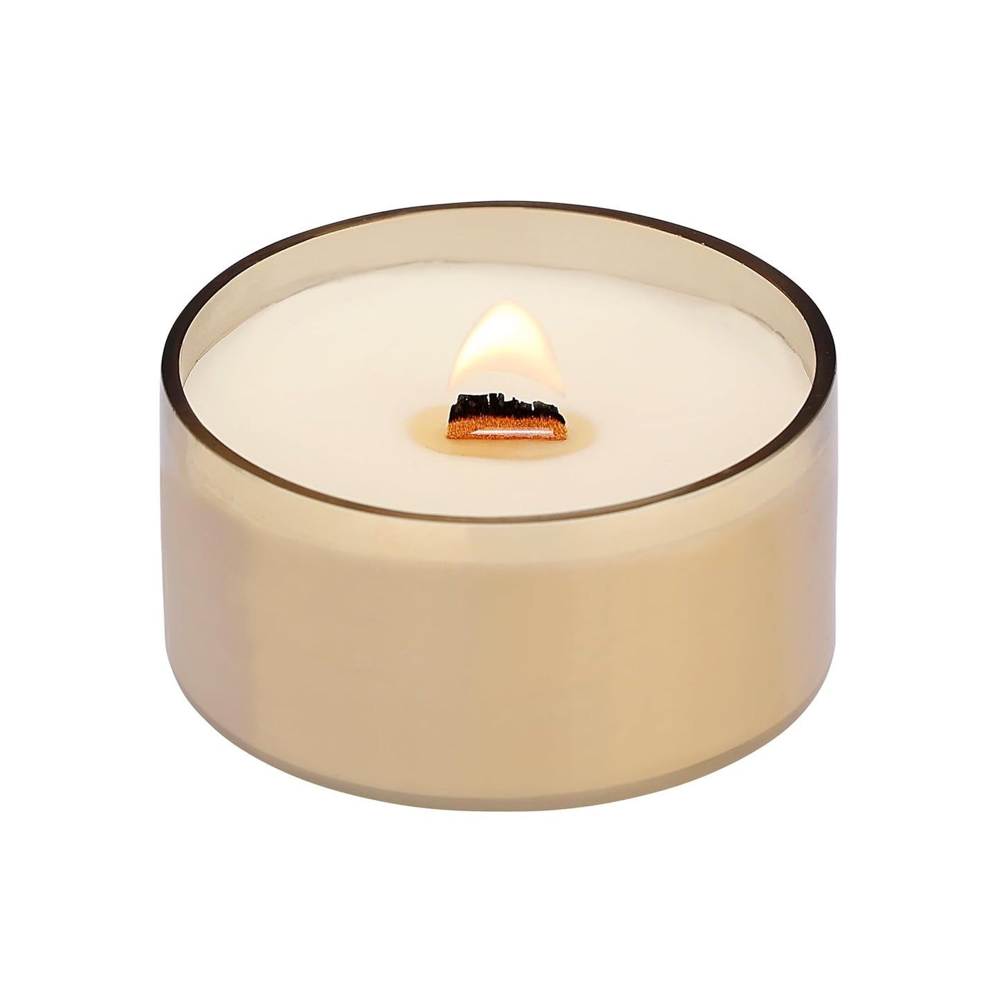 Premium Scented Soy Candle with Wooden Wick For Home Decor | 100% Soy Wax | Glaide Clip-On Design