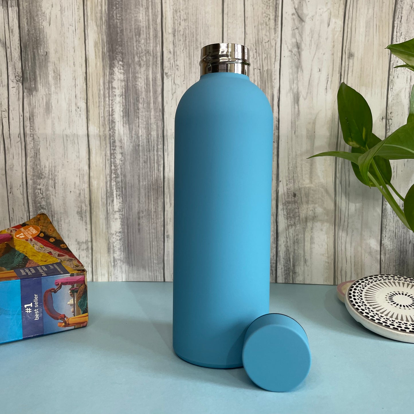 Insulated Stainless Steel Vacuum Flask 550ml | Hot and Cold Water Bottle | Leak-Proof Lids for Office, Gym, Travel and School | Silicone Coating | BPA Free & Non Toxic