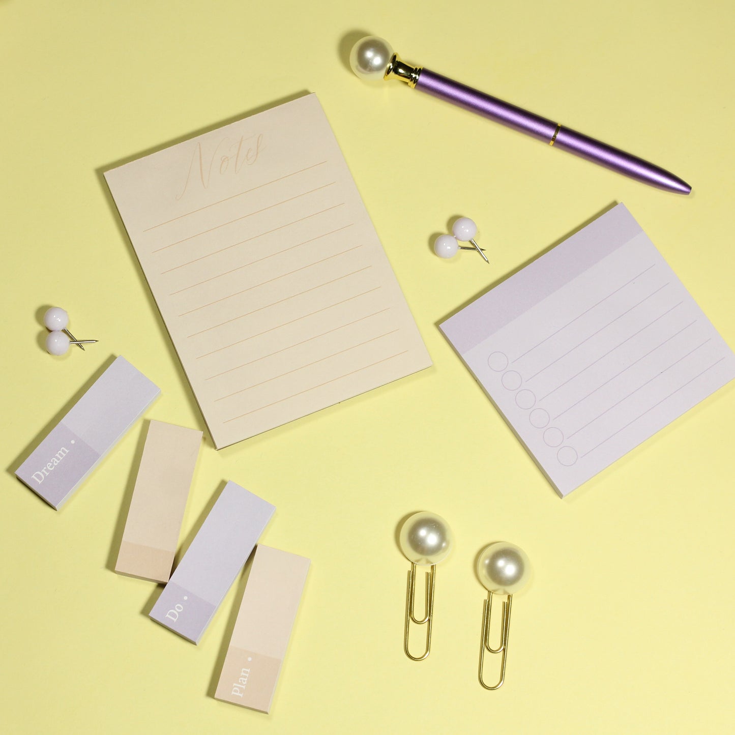 Chic Stationery Set - Pearl Series | Hand Account Making Tools & Desktop Supplies | Set of 13