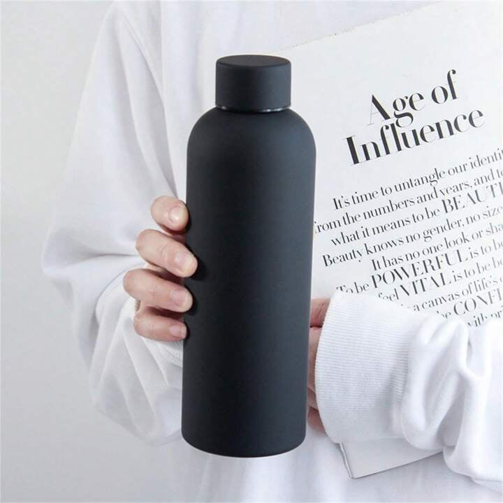 Insulated Stainless Steel Vacuum Flask 550ml | Hot and Cold Water Bottle | Leak-Proof Lids for Office, Gym, Travel and School | Silicone Coating | BPA Free & Non Toxic