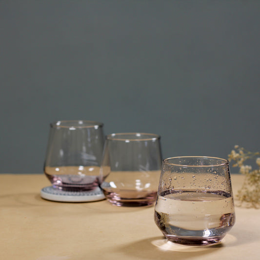 Pink Dusk Highball Cocktail Glasses | Versatile Tumblers for Gin, Whiskey, Wine & More | Elegant, Durable, and Stylish