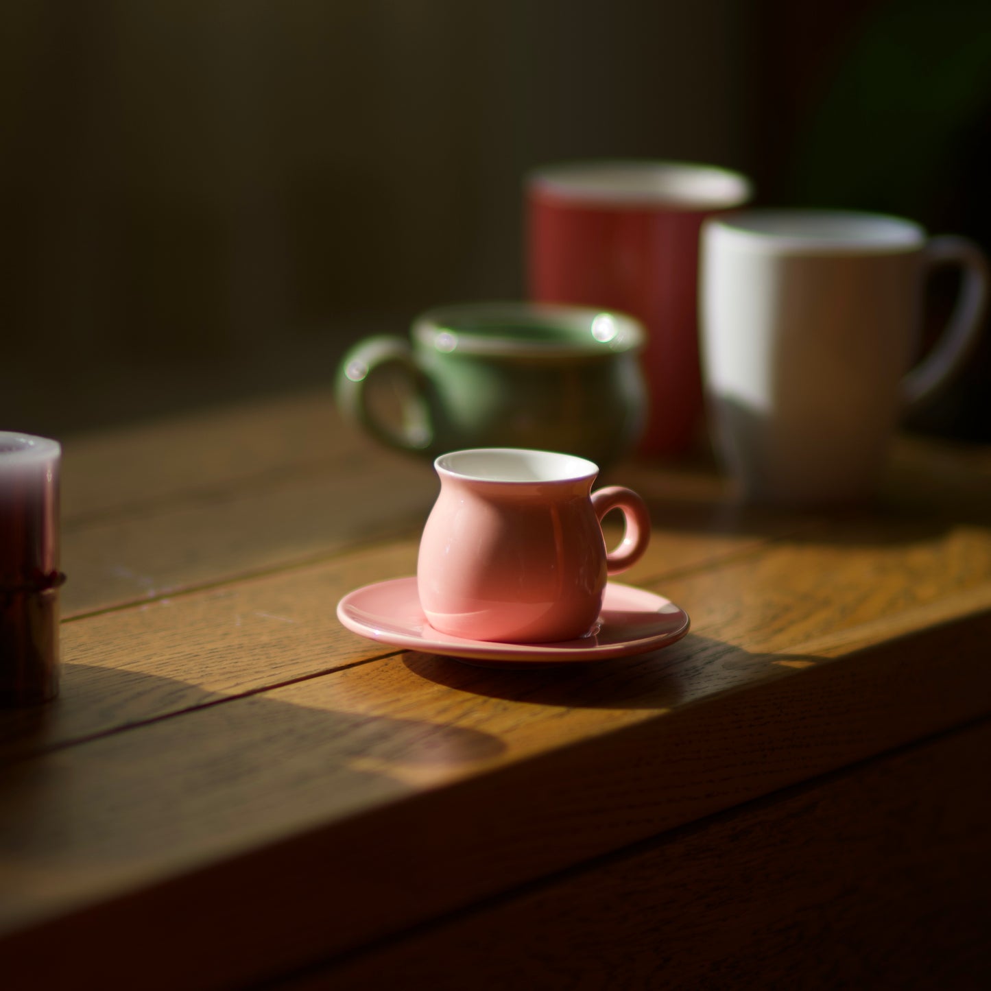 Pastel Pink Mini Espresso Cup and Saucer – Perfect Wake-Up Shots | Cute, Compact & Instagram-Worthy