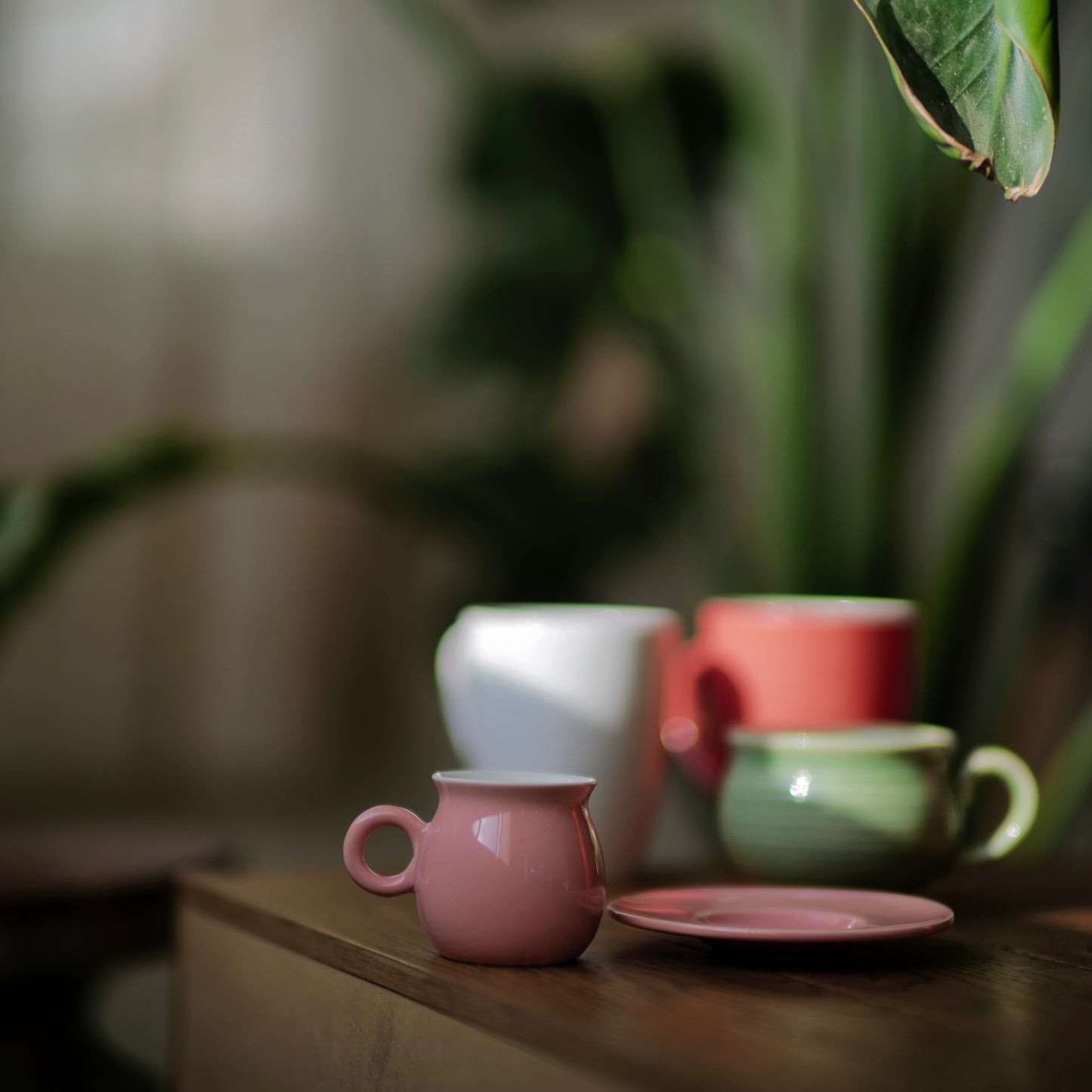 Pastel Pink Mini Espresso Cup and Saucer – Perfect Wake-Up Shots | Cute, Compact & Instagram-Worthy